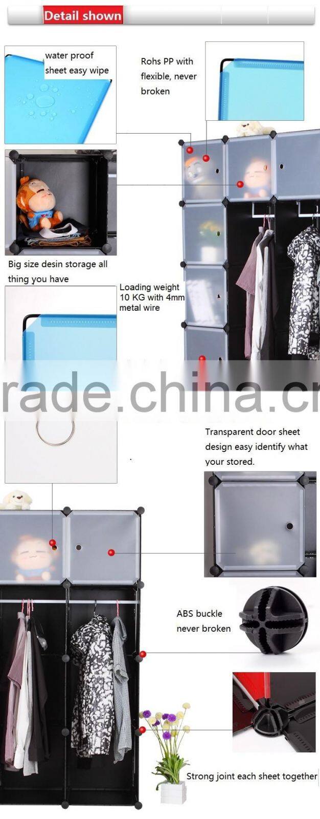 Solid color combination cabinet