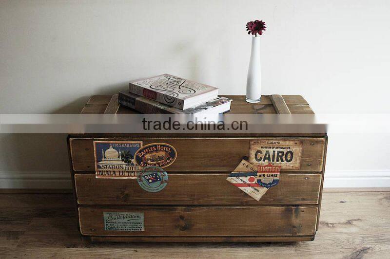 Retro Steamer Travel Storage Trunk