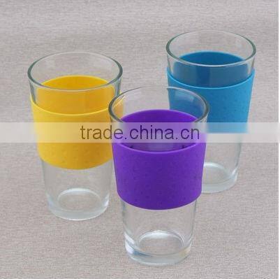 Hot sale anti-skidding glass baby bottle silicone sleeve