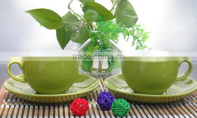 Haonai hot sale high quality ceramic small coffee cup and saucer sets