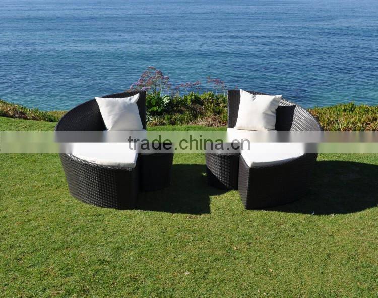 2017 Sigma Spring arrival all weather lightweight resin wicker outdoor sofa bed
