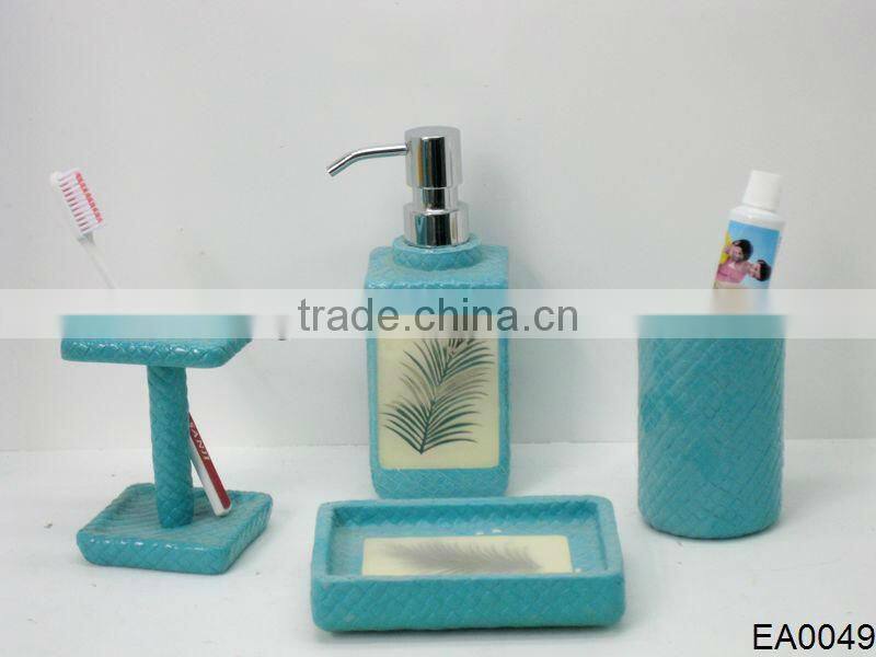 Customized RED spray transparent resin bathroom accessories tissue box cover