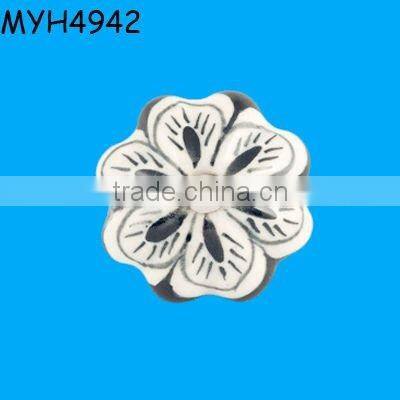 Beautiful flower shaped ceramic door knob
