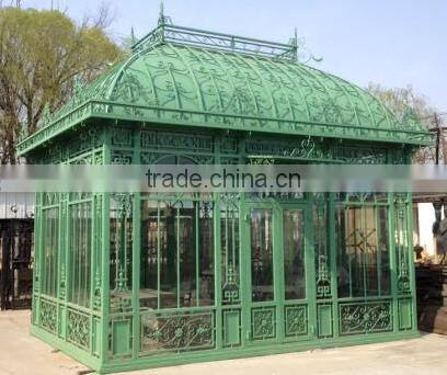 Trade assurance Galvanized steel frame garden greenhouse