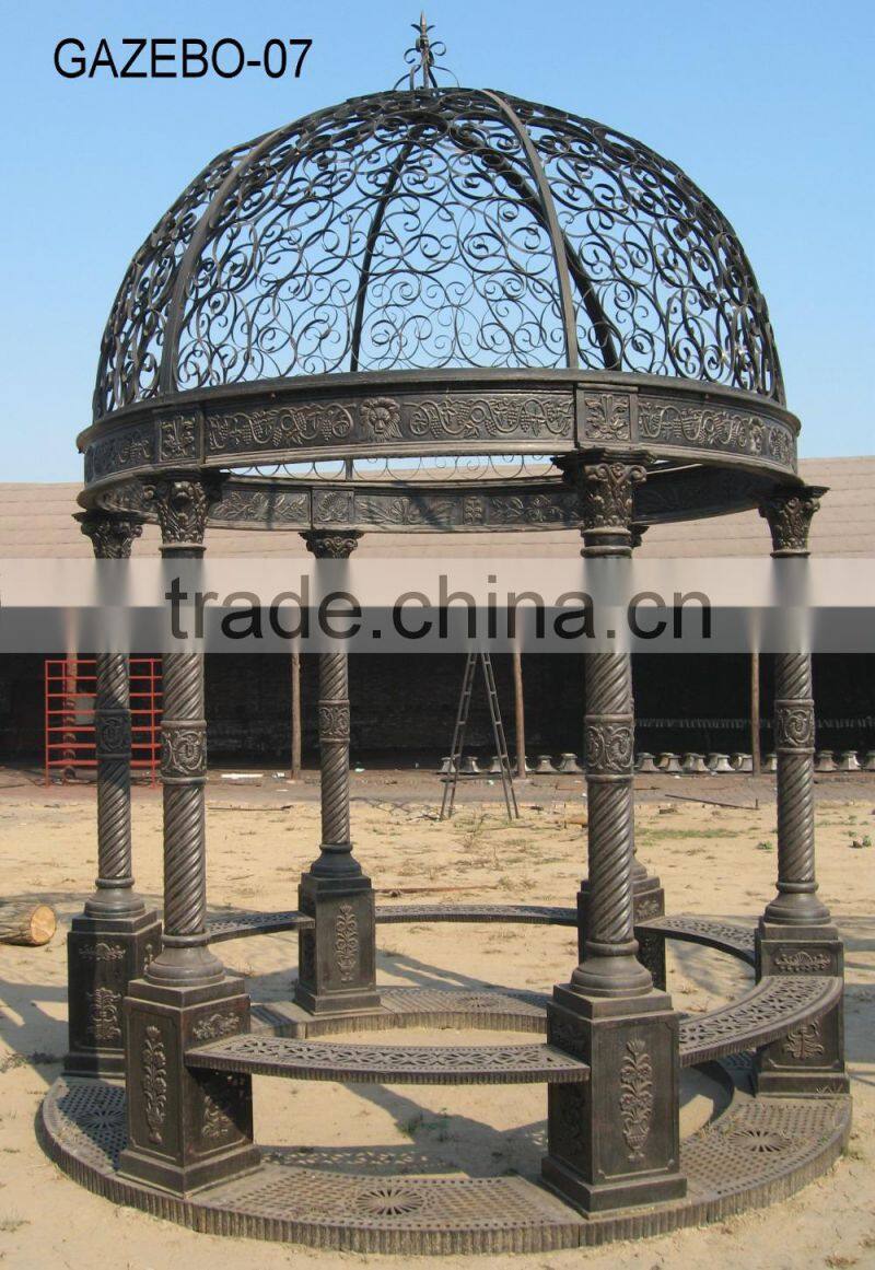 hengsheng Outdoor Garden Cast Iron Gazebos For Sale