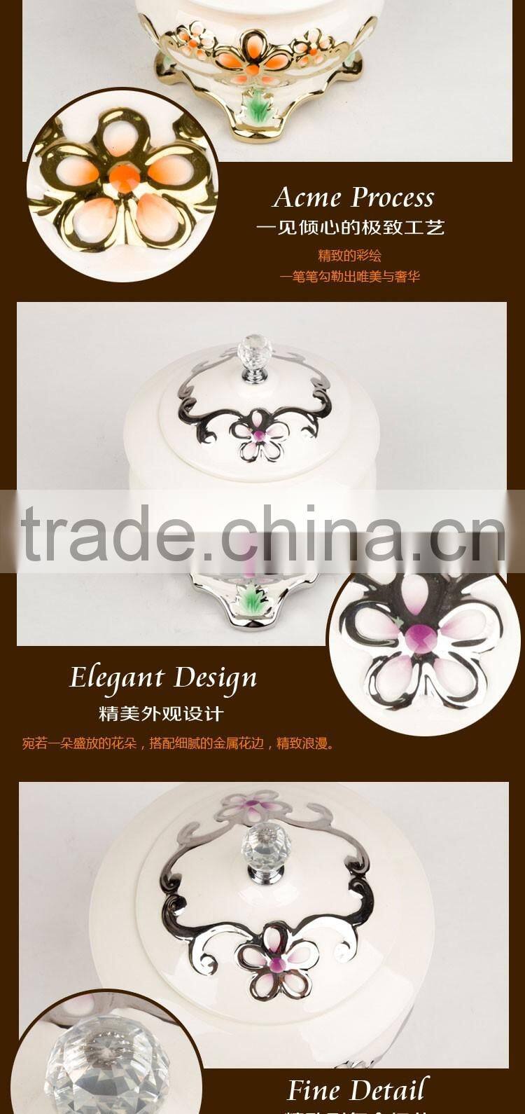 Hot Sale High Quality golden ashtrey, bulk ceramic ashtray with lid