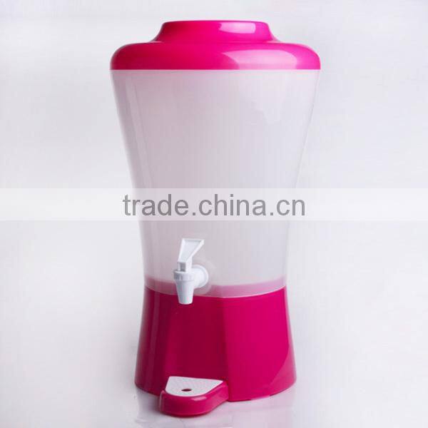 handmade cheap plastic juice dispenser with four different colors-pink,blue, green,orange