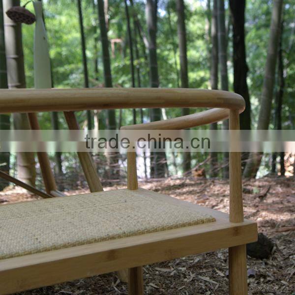 Chinese style round back design bamboo chair
