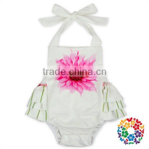 Infant And Toddler Boutique Plain Blank Baby Rompers OEM Pattern Service Summer Onesie Baby