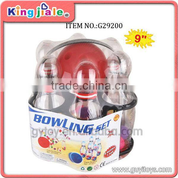 plastic bowling toy set