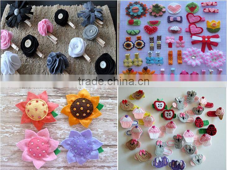 new products 2017 China wholesale artificial flower clothespins pegs wholesale felt fabric