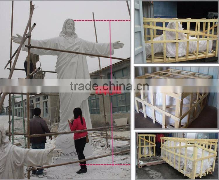 Christian decoration life size marble carving jesus statues for sale