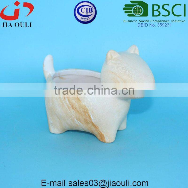 12cm Marble design ceramic square plant pot