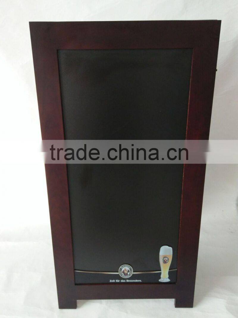 OAK WOODEN STANDING CHALKBOARD