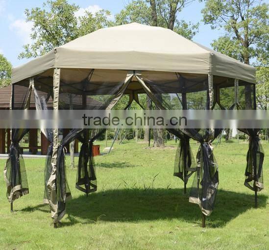 New style Steel Hexagon quick folding tent with great quality