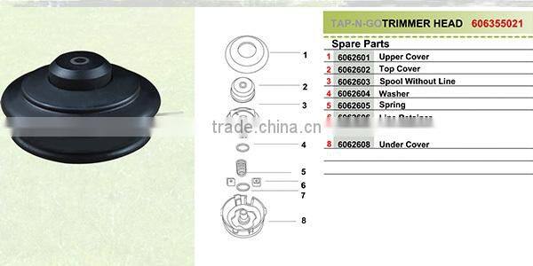 Best Electric Big String Trimmer Head With Two 2.4mm*2.5m Trimmer Line