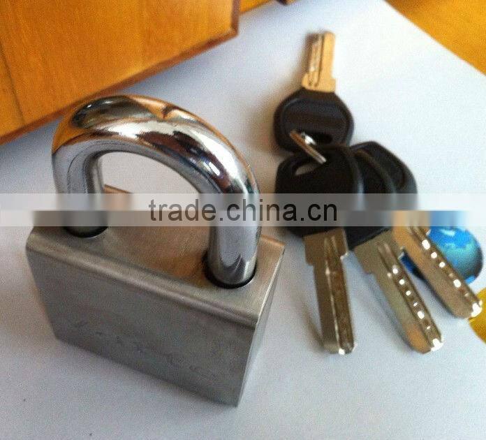 Stainless steel armored square padlock iron padlocks