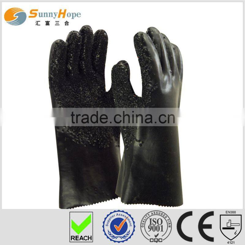 Sunnyhope pvc cotton industrial work gloves