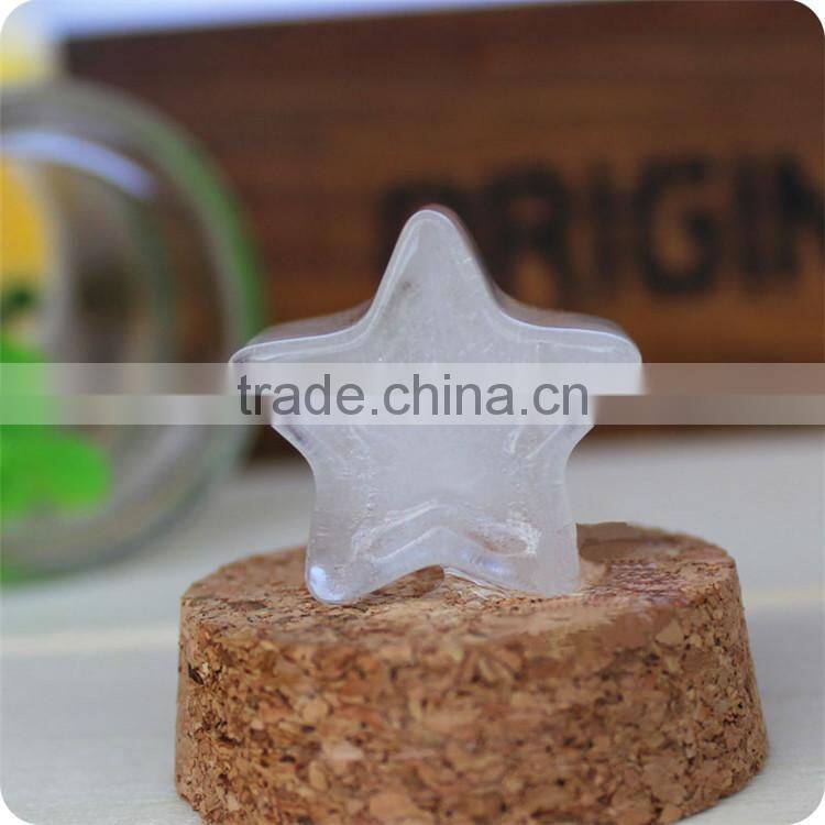 novelty red silicone ice mold with five star shape