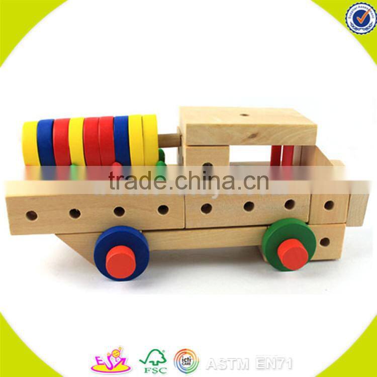 wholesale kids wooden nut toy for kids multifunction wooden nut mix toy W03C004
