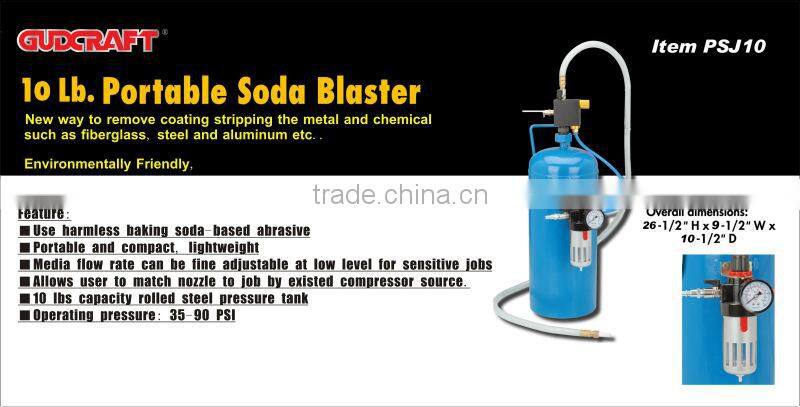 Sableuse a haute pression de bicarbonate de soude d'injection de bras