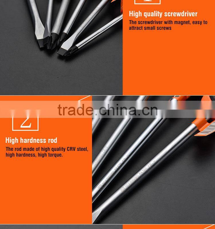 Professional 8x150mm Hand Tool CRV Flat Type Screwdriver