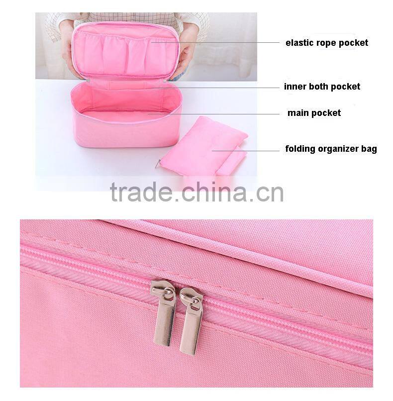New style cosmetic bag and clothes bra organizer bag for travel