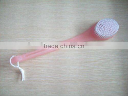 plastic handle bath brush with nylon