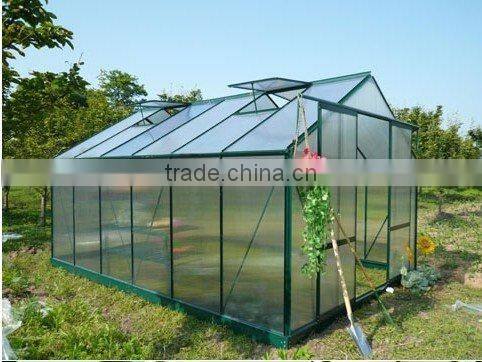 sinolily 10*14ft aluminum greenhouse with spring clips