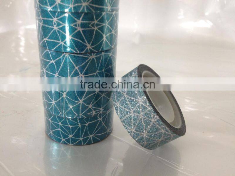 Colorful printed decorative glitter tapes