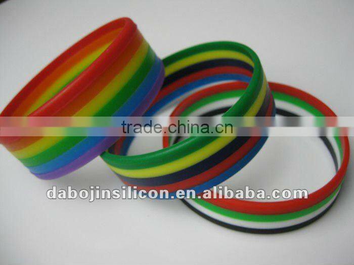 3 layers colors silicone bands