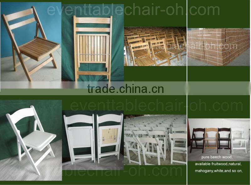 classic folding wood banquet chair for sale