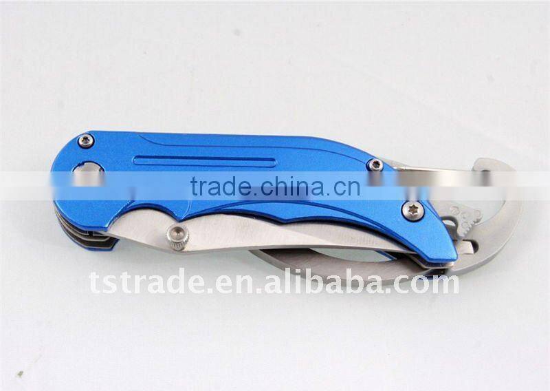 2014 Mini lovely multi function pocket keychain LED knife A99..