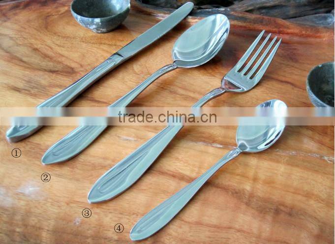 Stainless cutlery for family use High class SS 410 stainless steel 4pcs cutlery set made in china