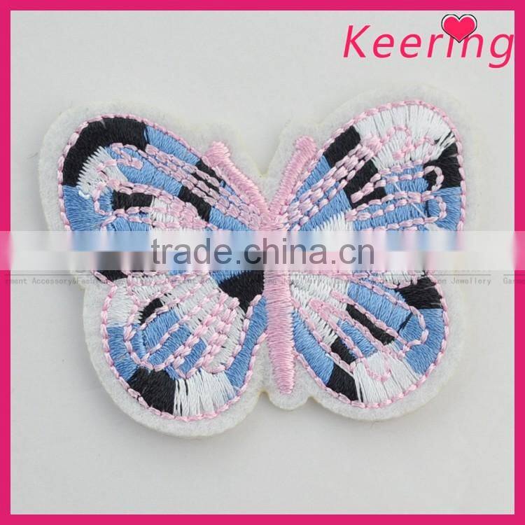 colorful butterfly embroidery patch for clothing and bags WEF-037