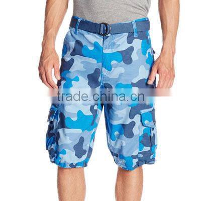 Mens 3/4 Cargo Shorts Grey