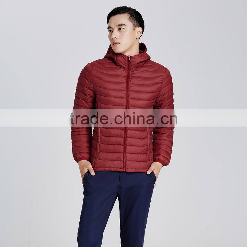 Fashion men ultra thin down jacket for winter
