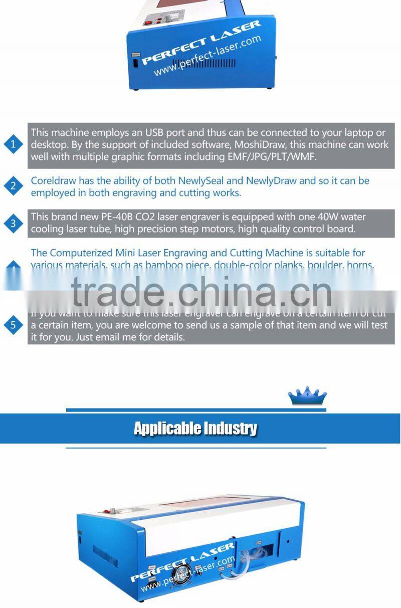 Perfect Laser PEDK-40B Desktop Mini Stamp Laser Engraving Machine