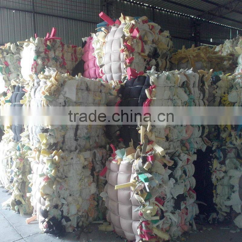 Furniture / mattress foam scrap PU foam scrap bra foam scrap( pure colour &Mix colour)
