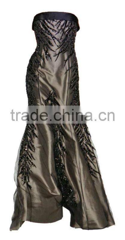 Ladies newest design slim fit long maxi embroidery dress design