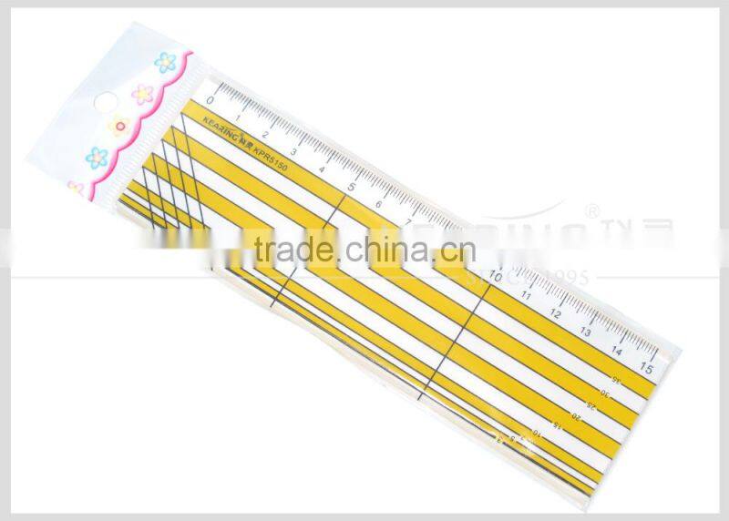 Kearing Acrylic 15cm Straight Ruler Quilting Ruler with 2mm thickness for patchwork sewing#kpr5150