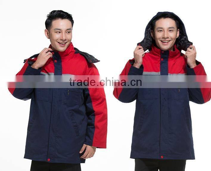 winter 100% cotton, cotton poly blended high quality worker uniform, labor uniform