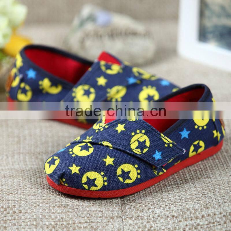 slip-on no laces fashion stylish new style children kids cloth casual shoes for boys girls or adults