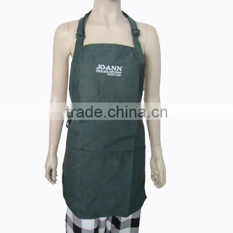 110909 Bottom Price Clearance Stock Cheap Green Polyester Kitchen cooking Apron Stocklot , China stocklots