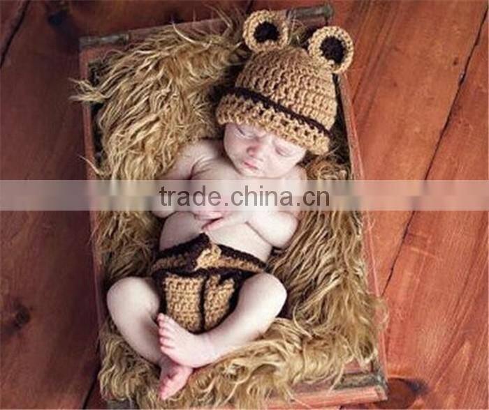 2016 new born baby clothes wholesale alibaba unique new style mermaid shape Knitted suit hotography props