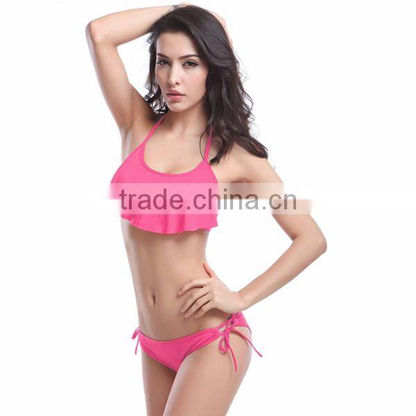 Hot sale cheap 90% polyester bikini model photo