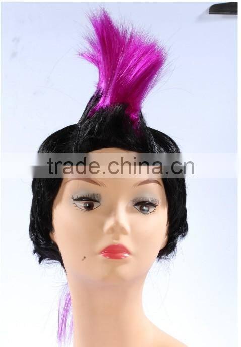 2014 new design ,mohawk wig,party wig,football wig