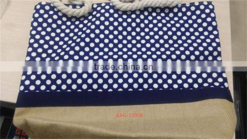 2017 2018 YIwu hot wholesale Fashion high quality classic cavas tote beach bags