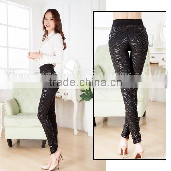 New show thin elastic printed leggings