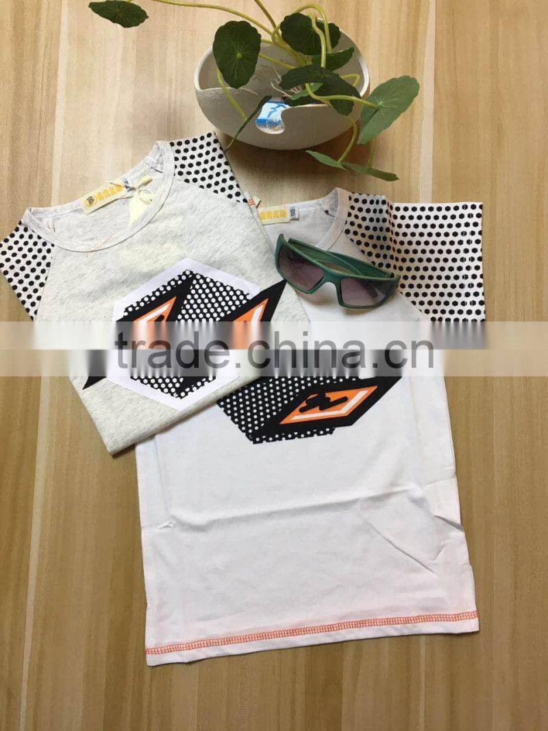 2017 Summer casual baby boy T- shirts Fancy boys holiday beach shirts Kids clothing